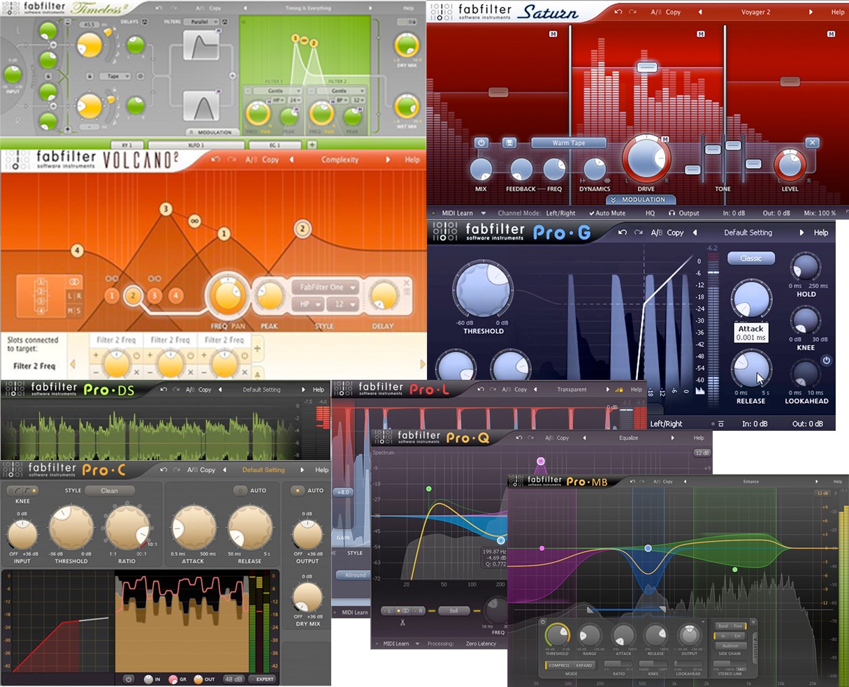 FabFilter FX Bundle Mac PC Software eLicense